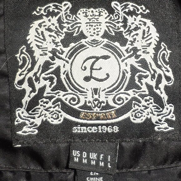 Esprit woman black coat with hoodie - Size M - Picture 5 of 16